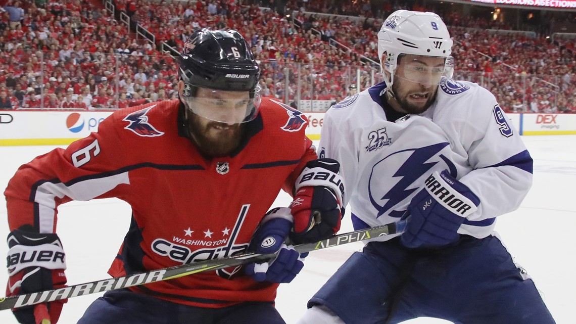 Tampa Bay Lightning right wing Ryan Callahan (24) during the third period  of Game 5 of an NHL first-round hockey playoff series against the New Jersey  Devils Saturday, April 21, 2018, in