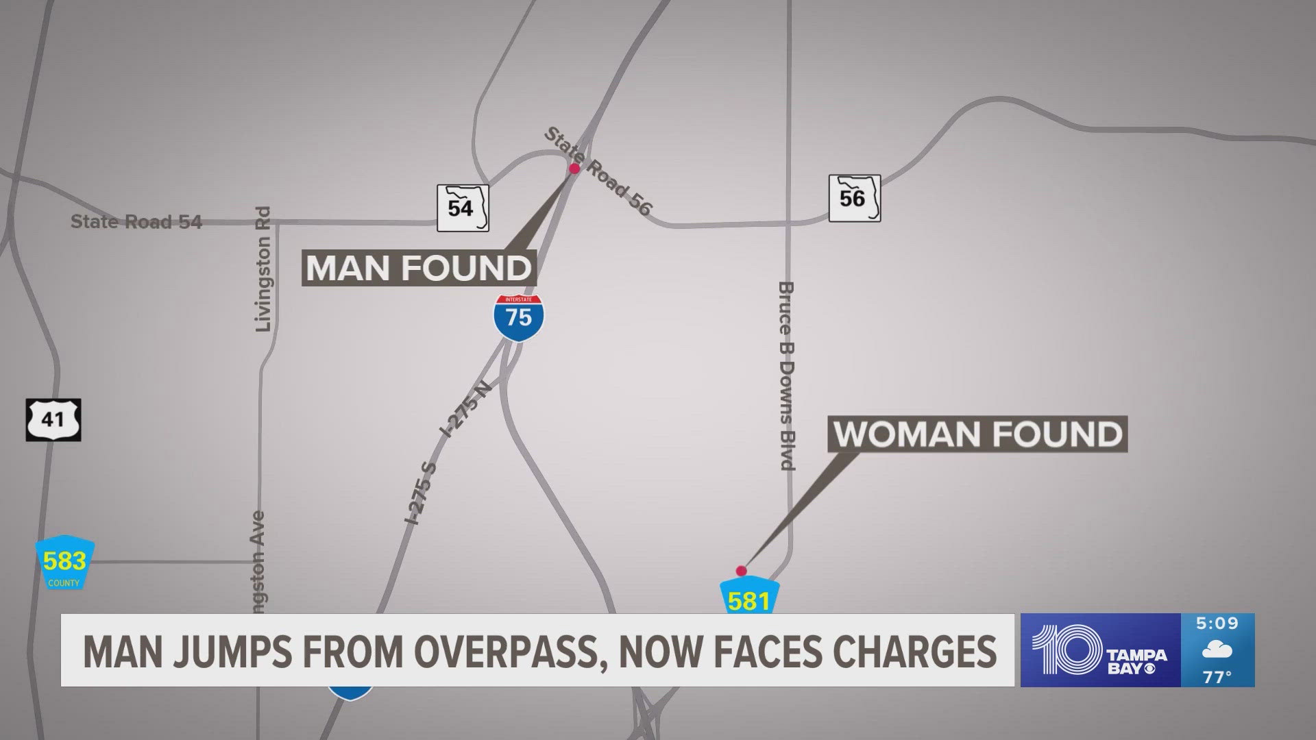 The arrest led to the closure of I-275 and I-75 near State Route 56 Thursday morning. Both interstates have since reopened.