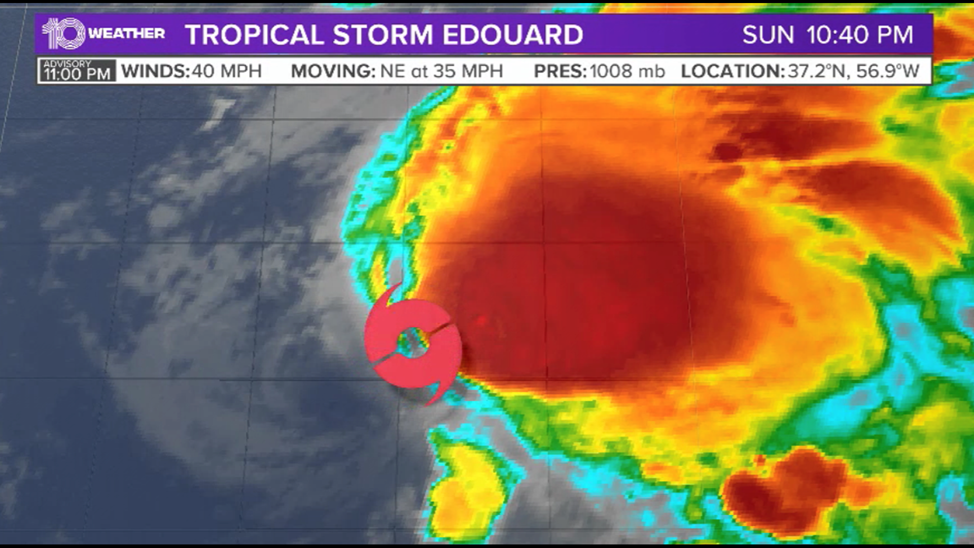 TS Edouard has formed in the far north Atlantic. The storm is no threat to Florida.