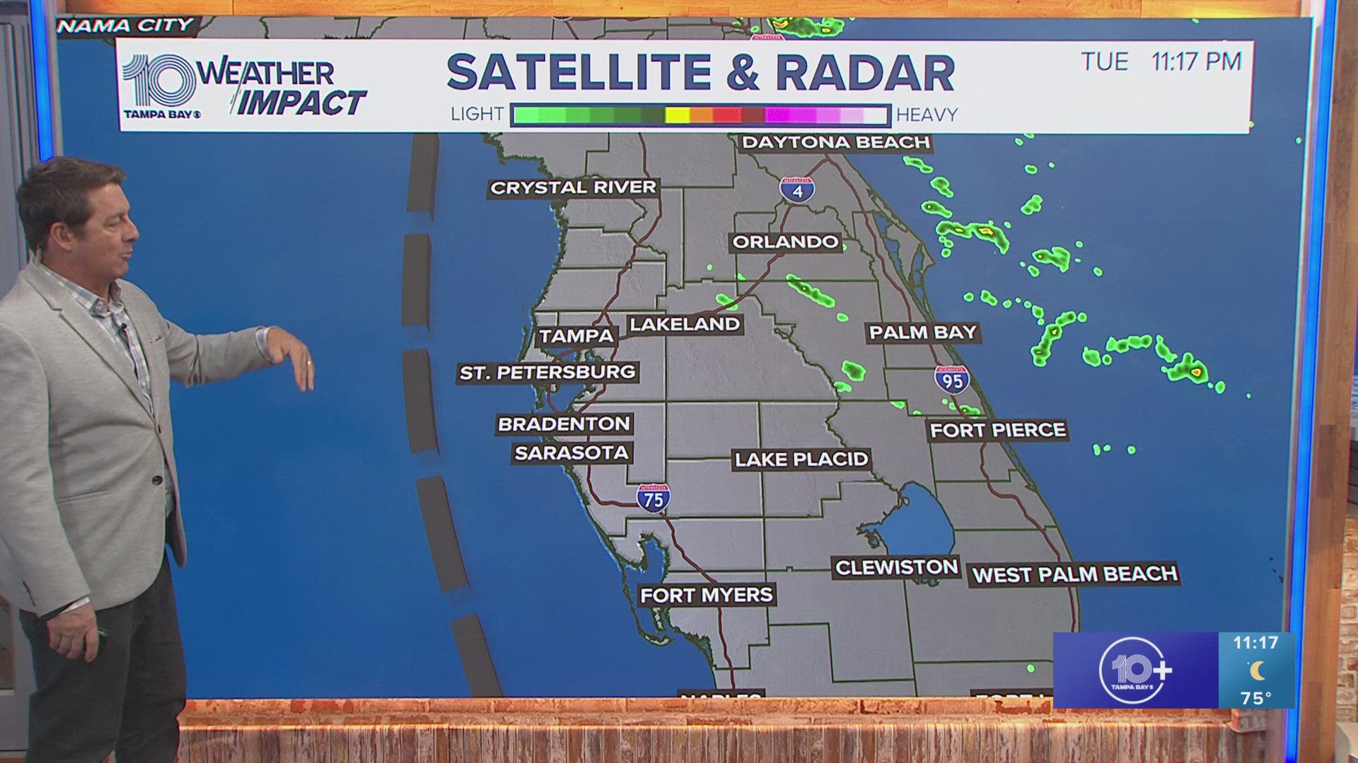 Our nice, tranquil pattern continues. Humidity will slowly increase this week with low rain chances.