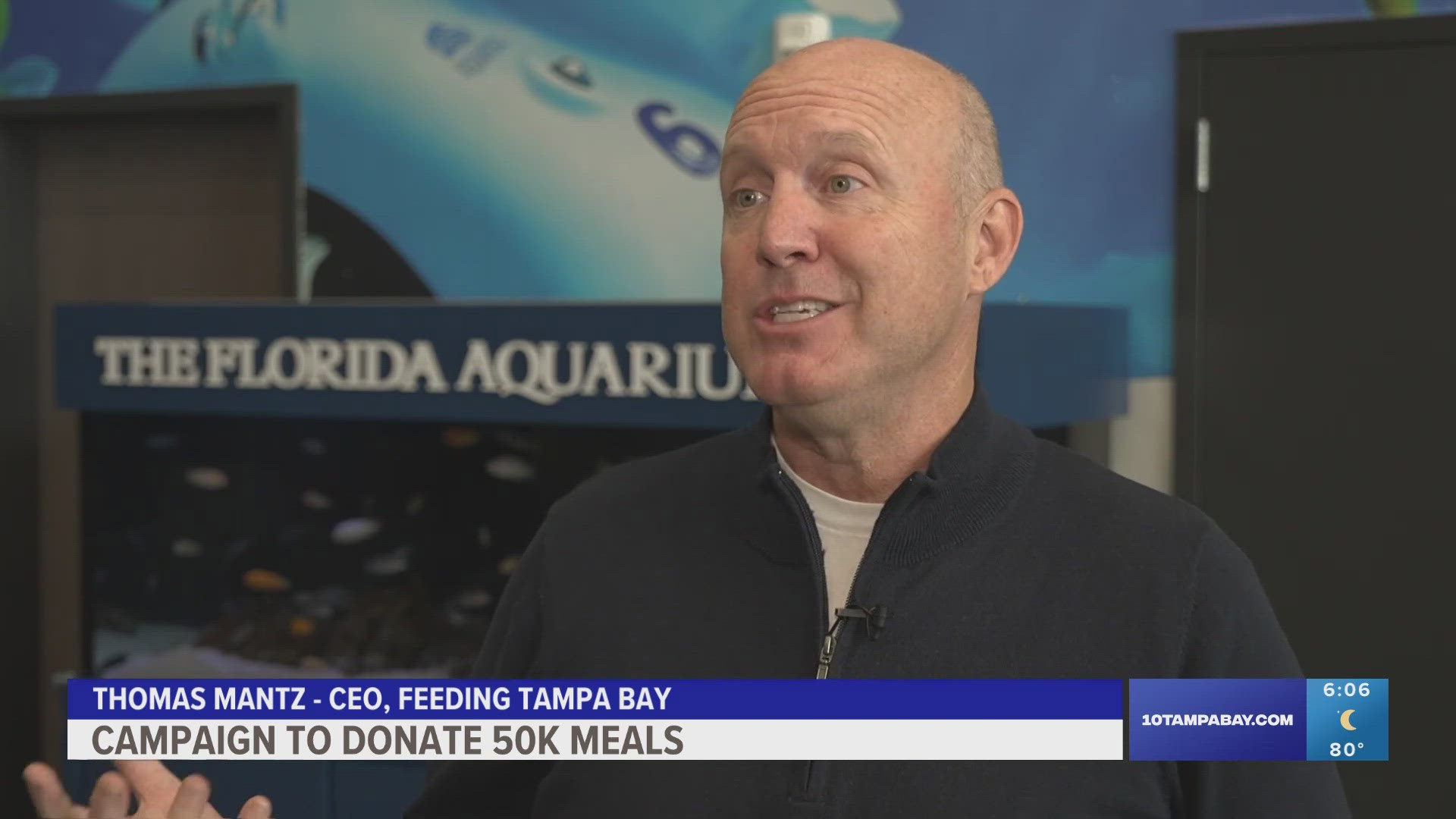 Feeding Tampa Bay and the Florida Aquarium are both on a mission to donate 50,000 meals to people in need.