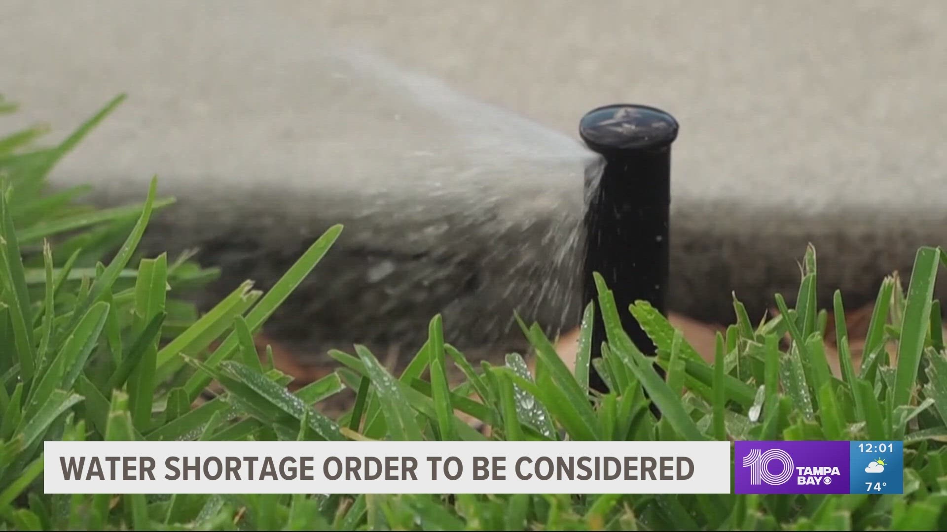 The Southwest Florida Water Management District set restrictions for lawn watering three years ago and could do it again.