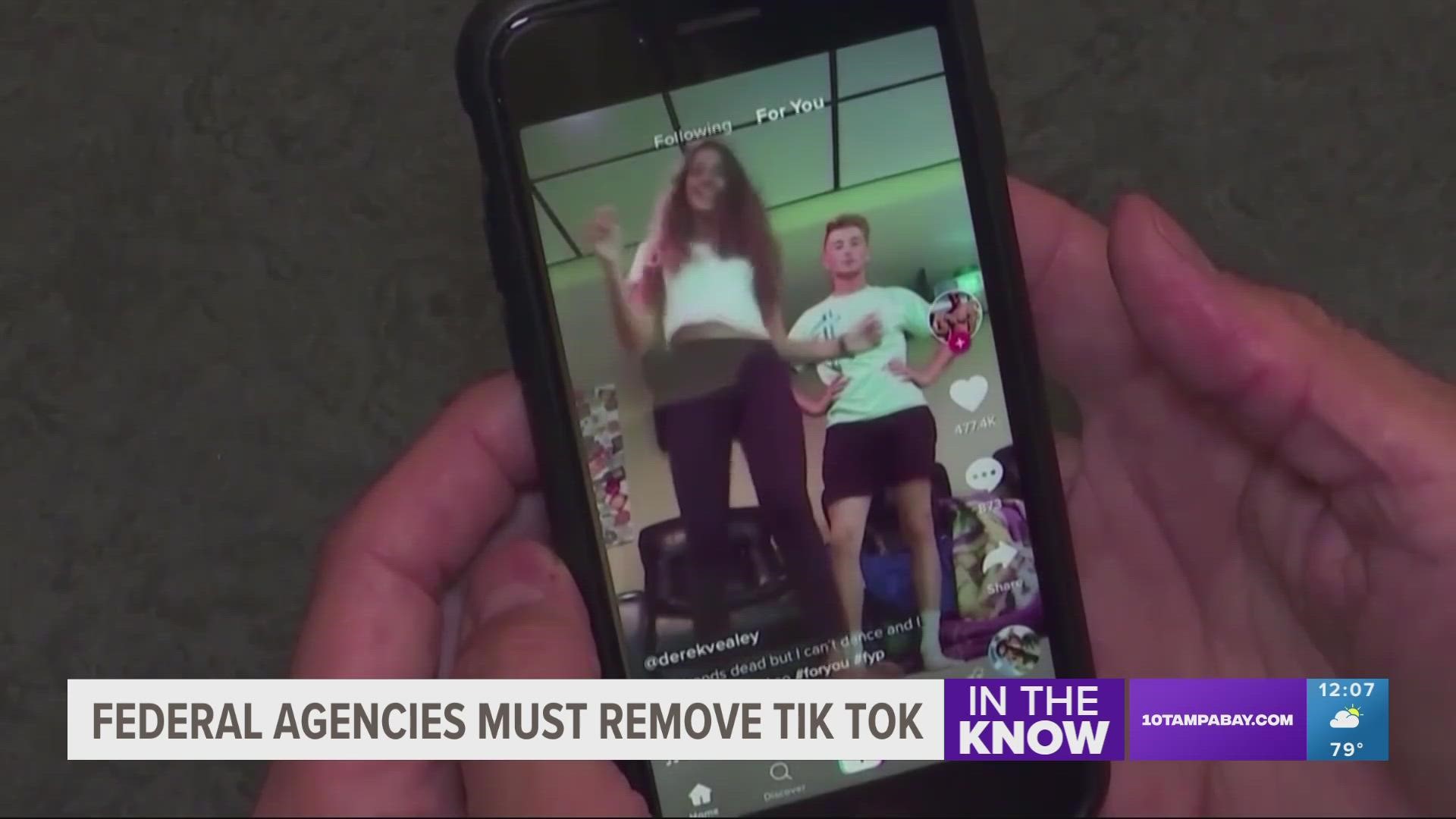 The White House is giving federal agencies 30 days to remove TikTok from all government devices.