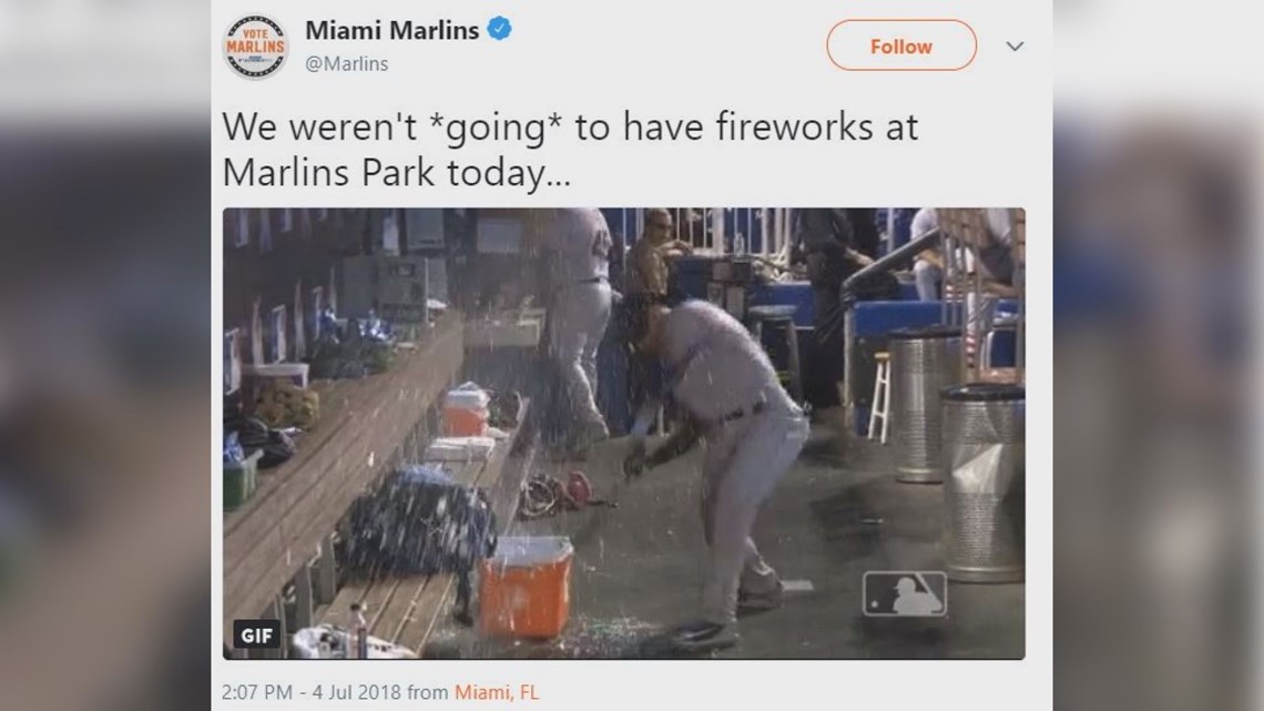 Carlos Gomez smashes water coolers in frustration