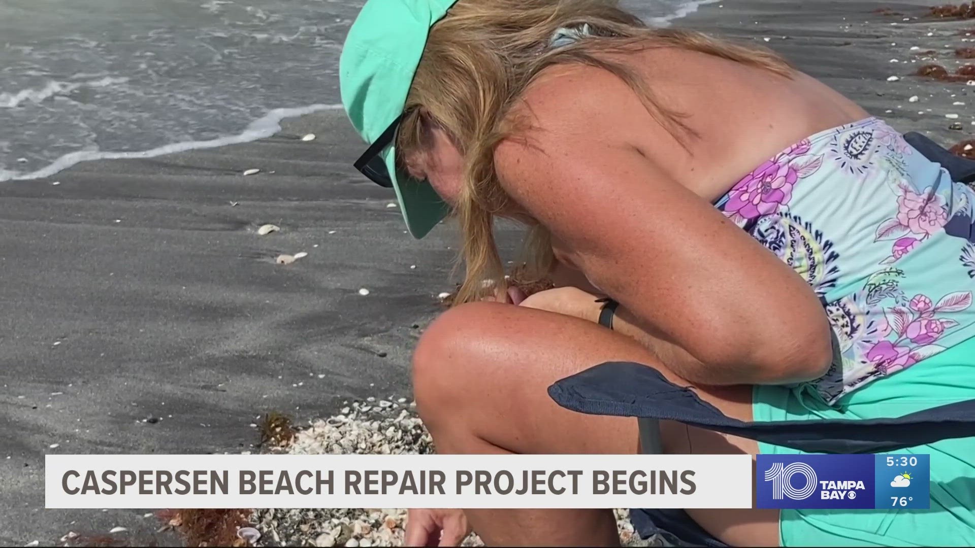 Repairs will require an extra hike for a popular pastime in the area – shark teeth hunting.