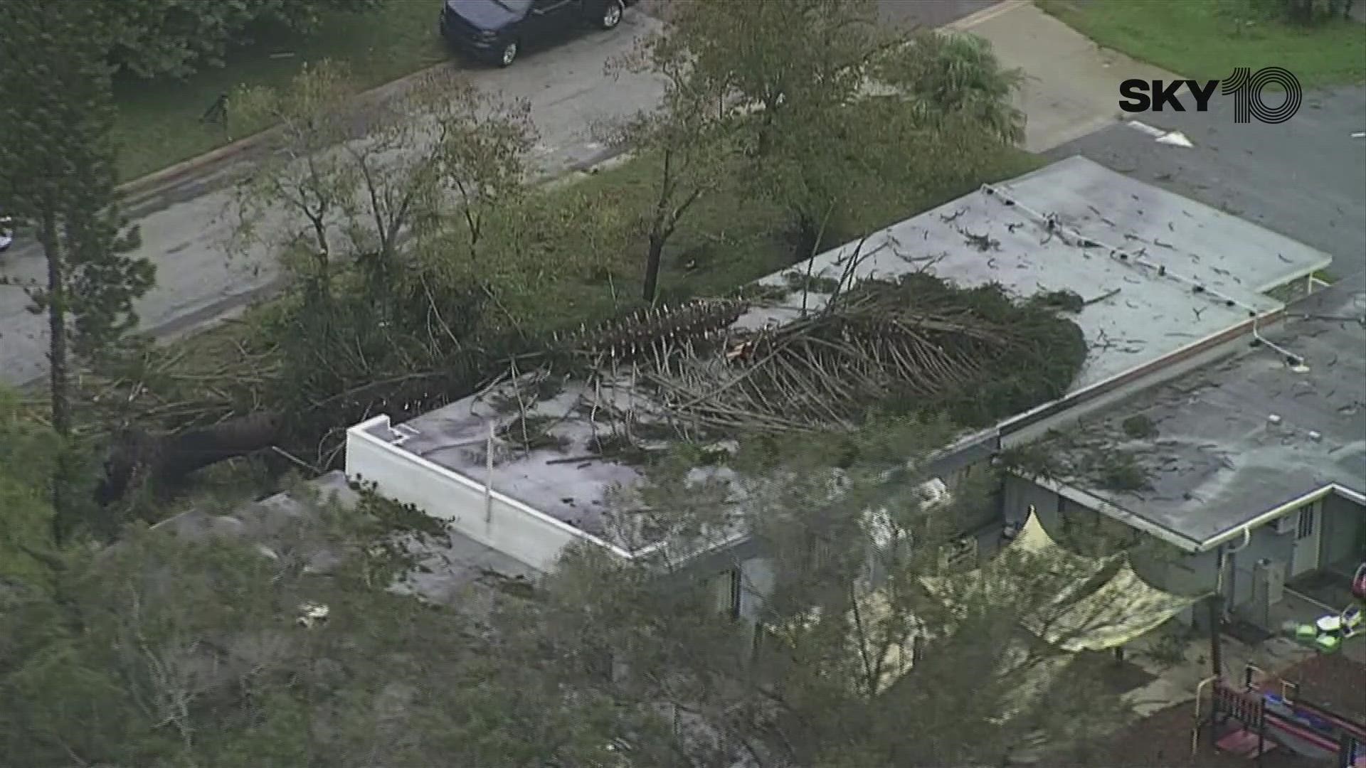 Possible Tornado Damages St. Petersburg Preschool | Wtsp.com