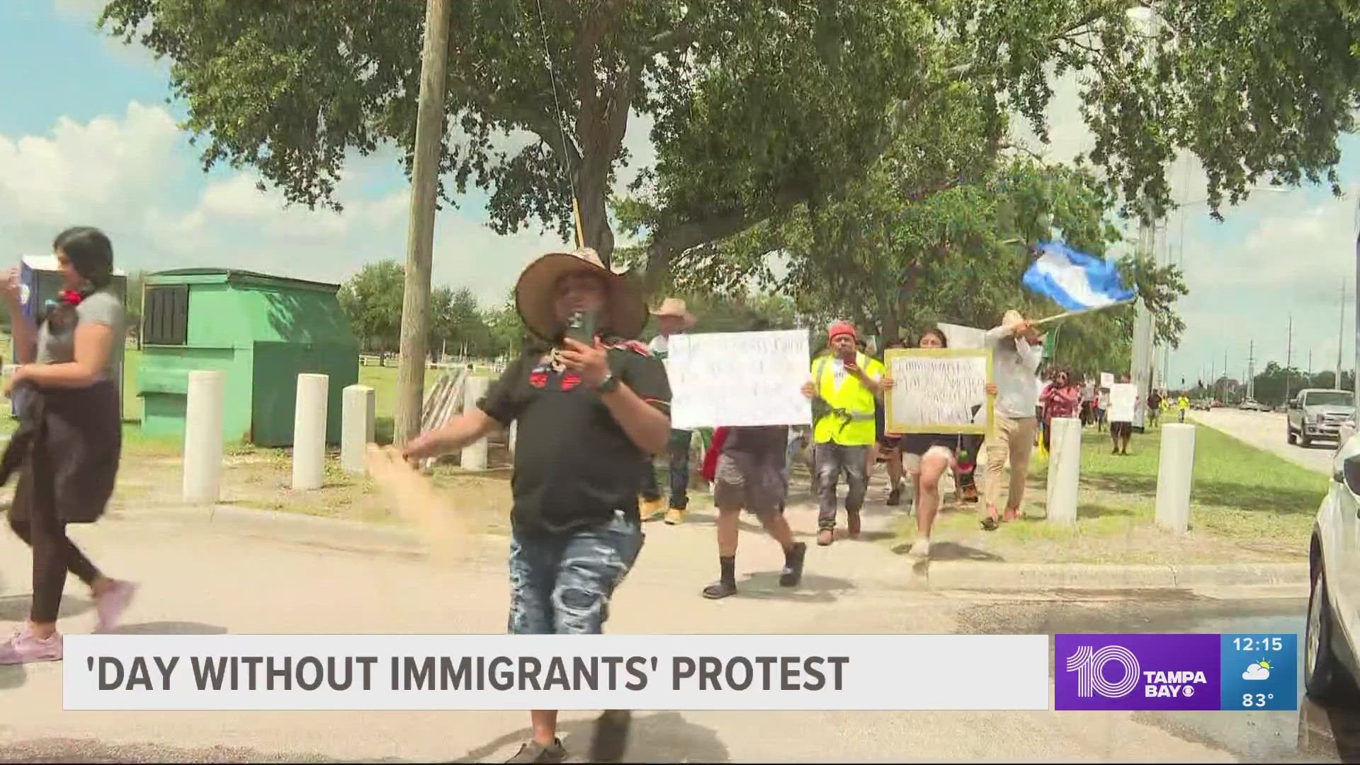 The demonstrations are in response to new Florida immigration laws.