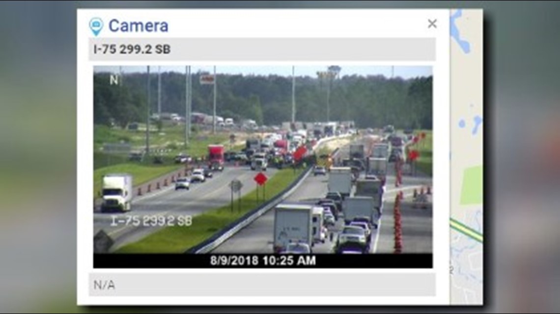 I75 southbound in Hernando County reopens after dump truck overturns