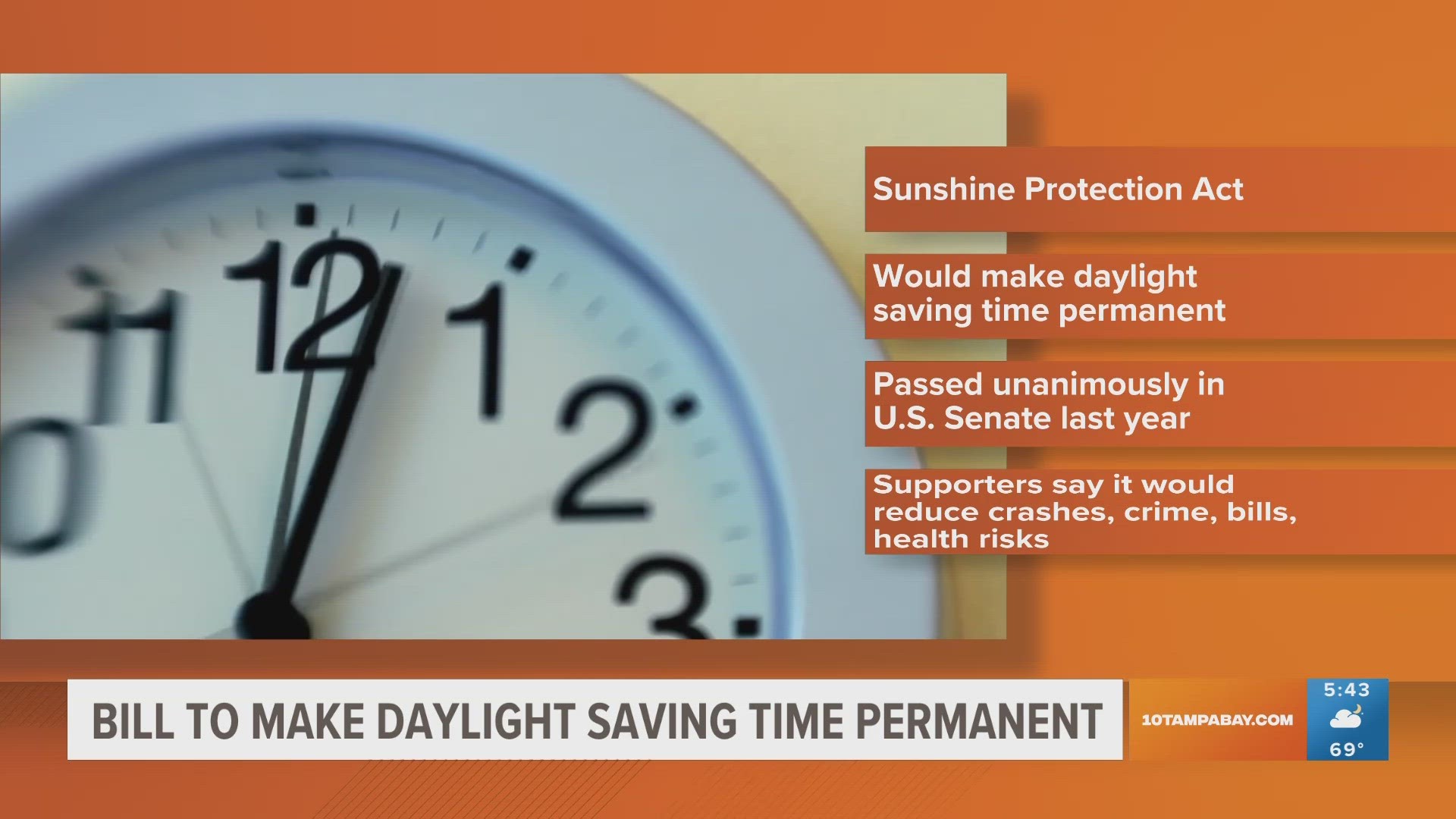 What would permanent daylight saving time look like for Florida