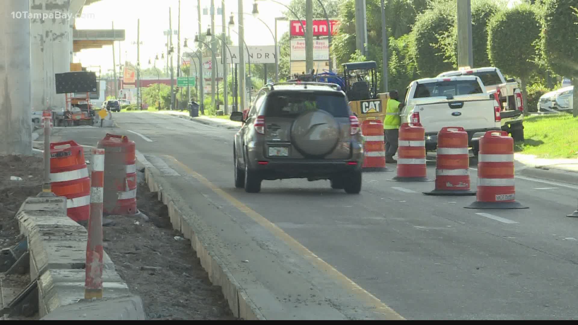 Here's what crews are doing to help reduce flooding on main roads in Tampa.