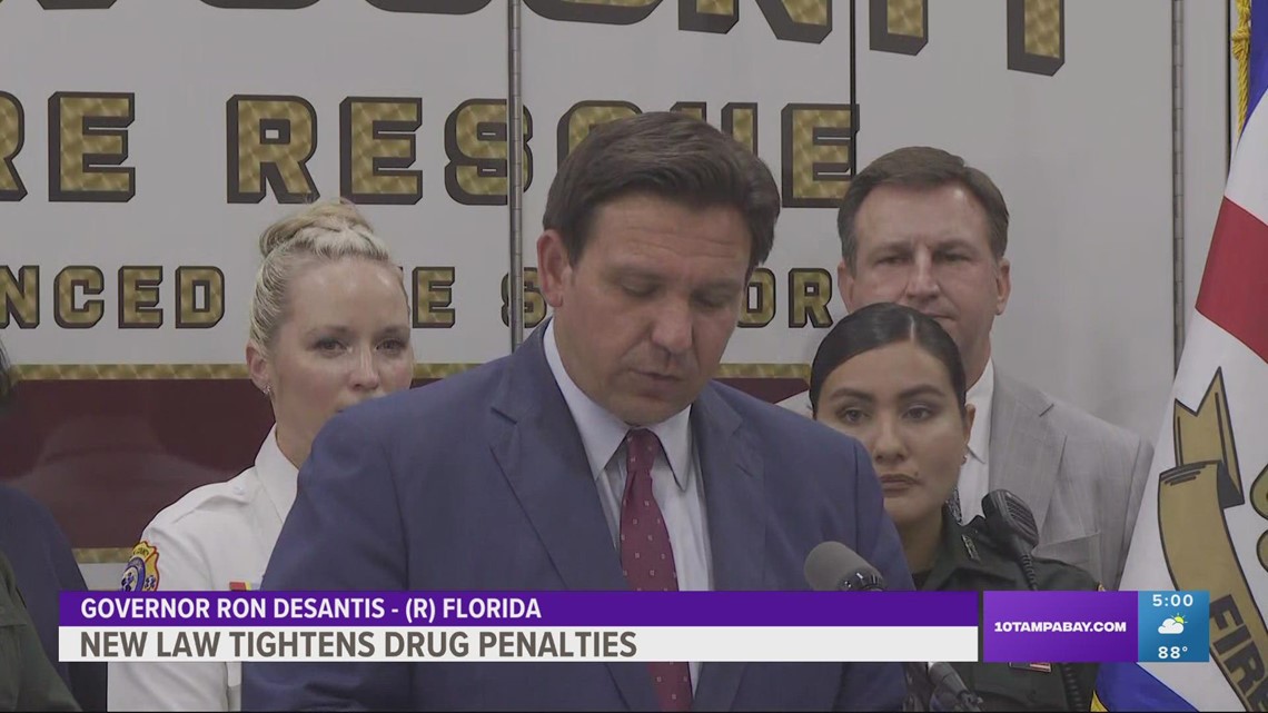 'Someone dealing fentanyl is murdering people': DeSantis signs bill increasing penalties