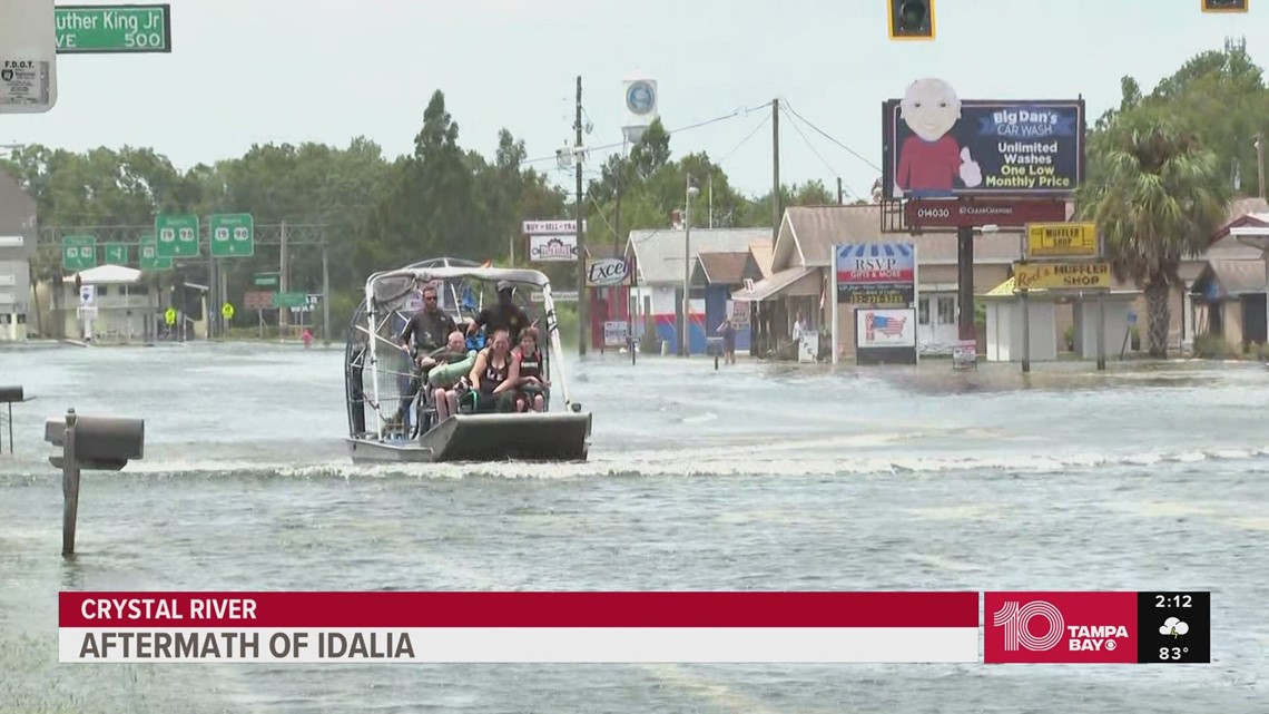 Airboat rescues happening in parts of Crystal River following Hurricane