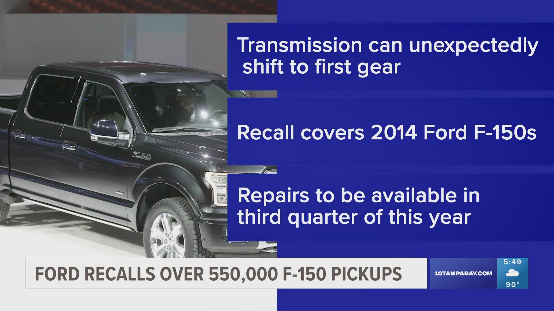 Ford F150 Recall Transmission Valve Body Fixes