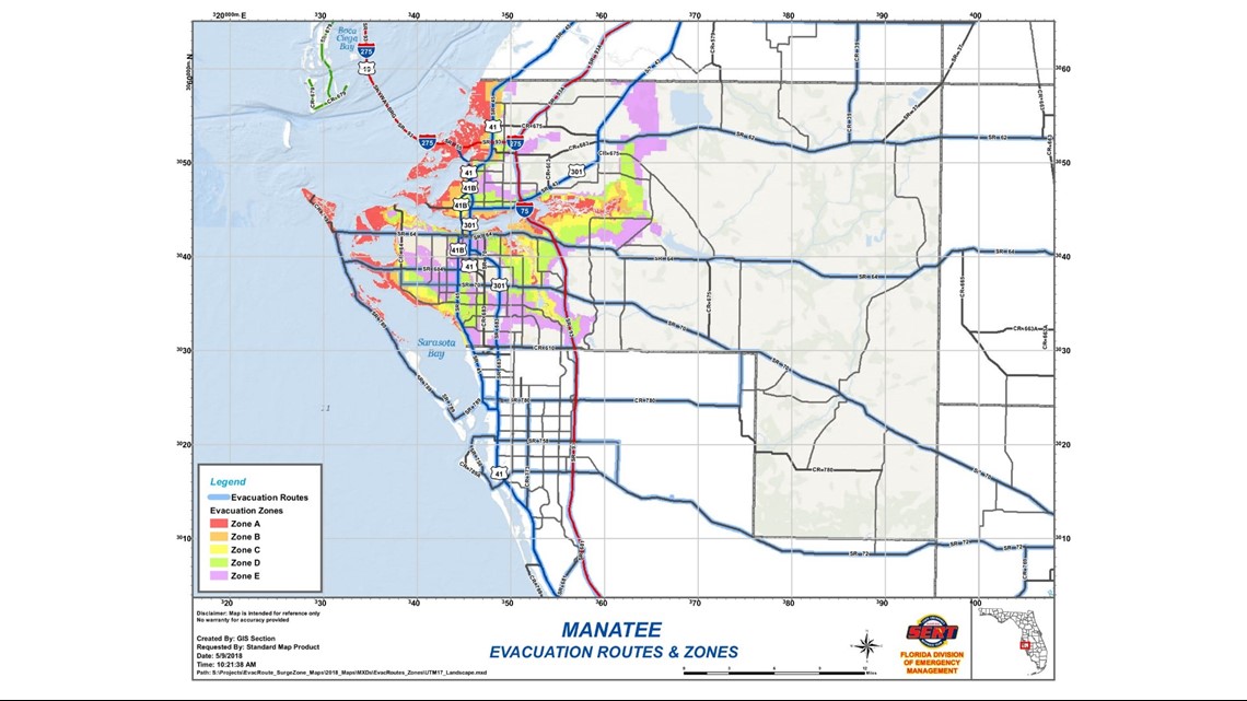 manatee county flood zone by address