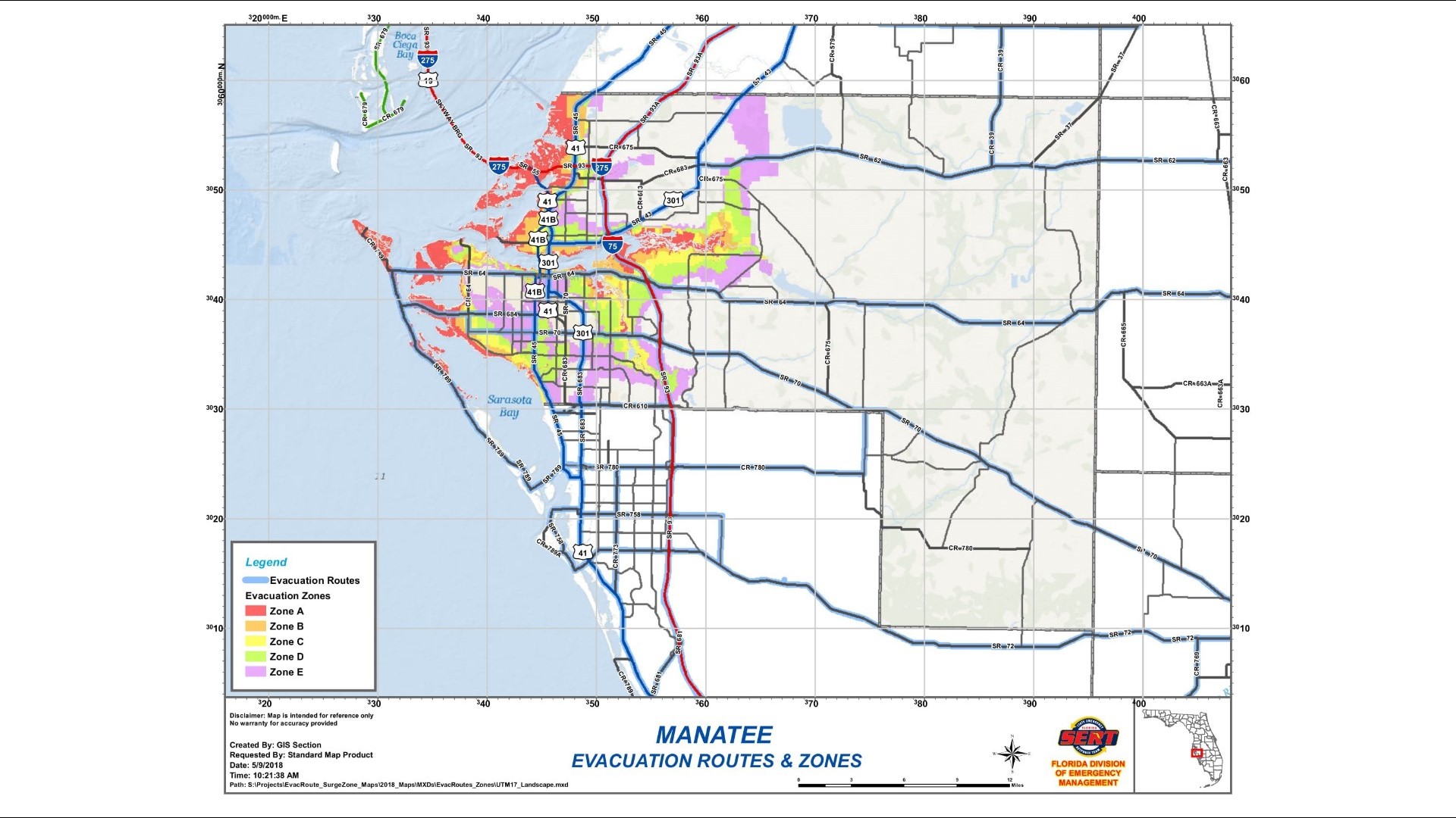 Tampa Bay-area Evacuation Zones | Wtsp.com