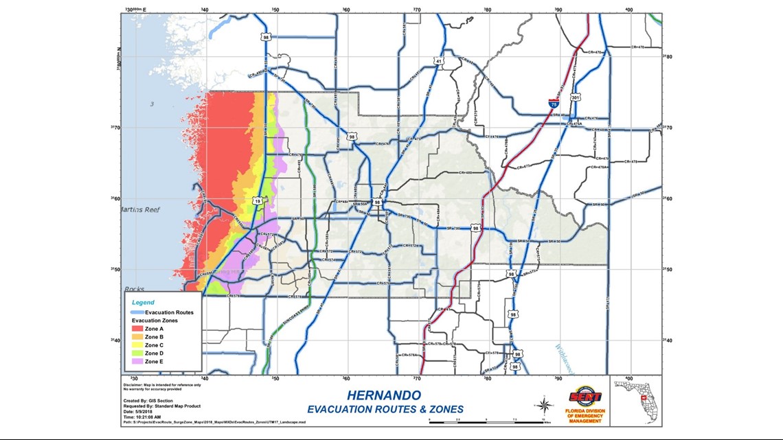 Sarasota County Hurricane Evacuation Map Maping Resources