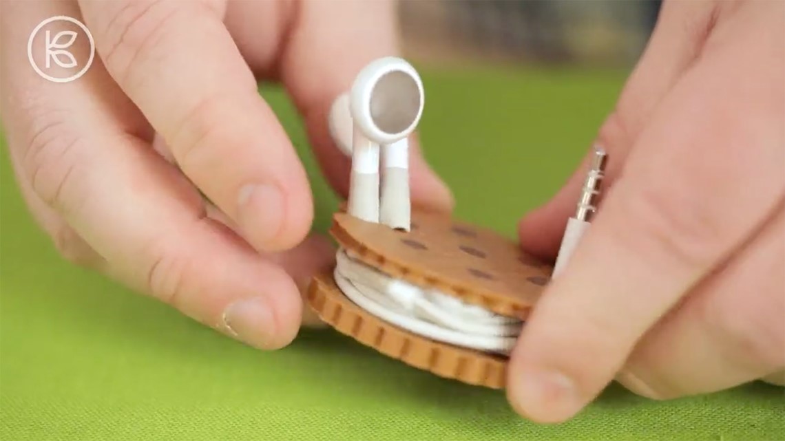 Keep your headphone cords from getting tangled with this DIY project