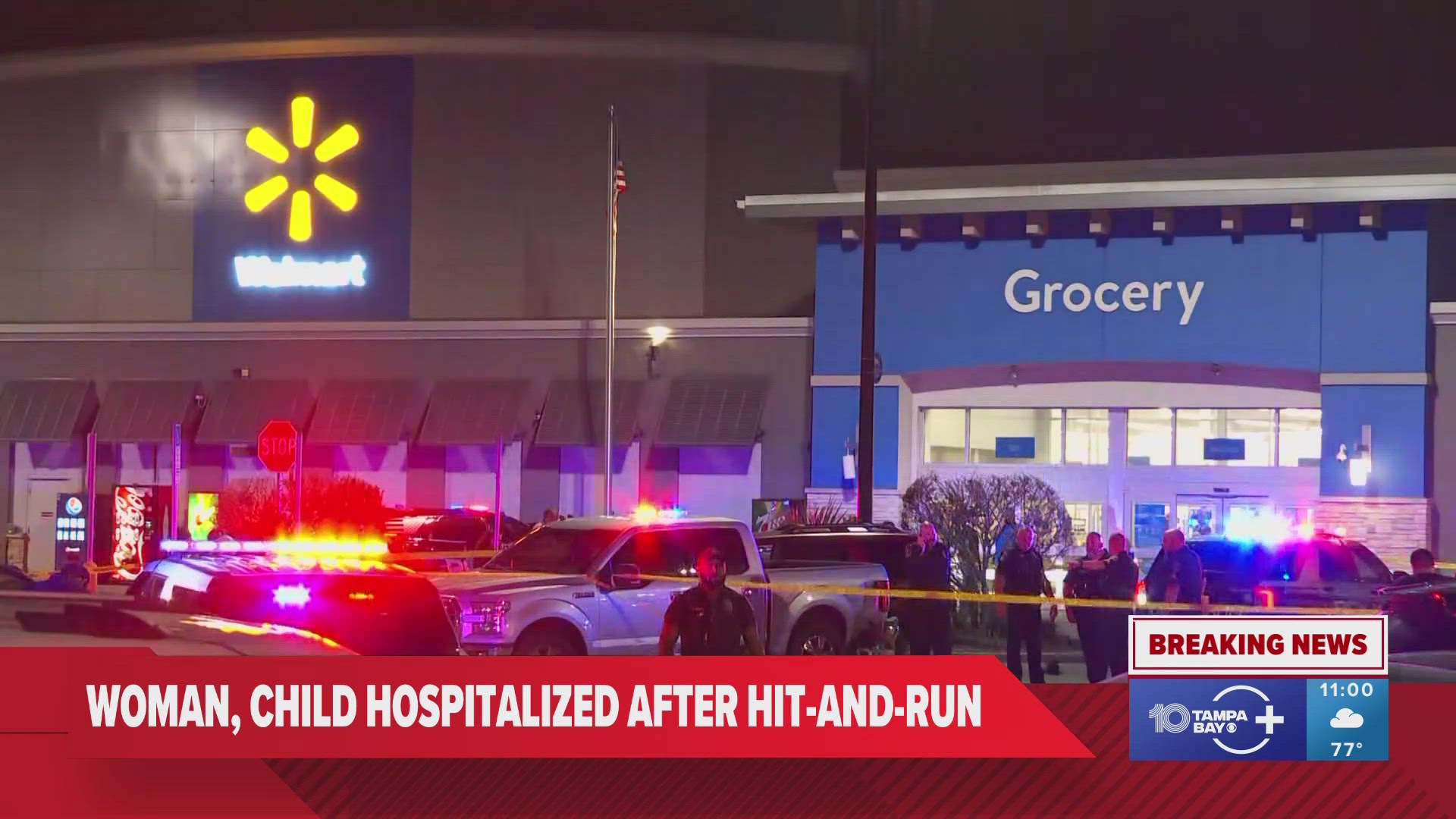 Police are searching for a silver Chevrolet Malibu with red rims and heavy front-end damage.