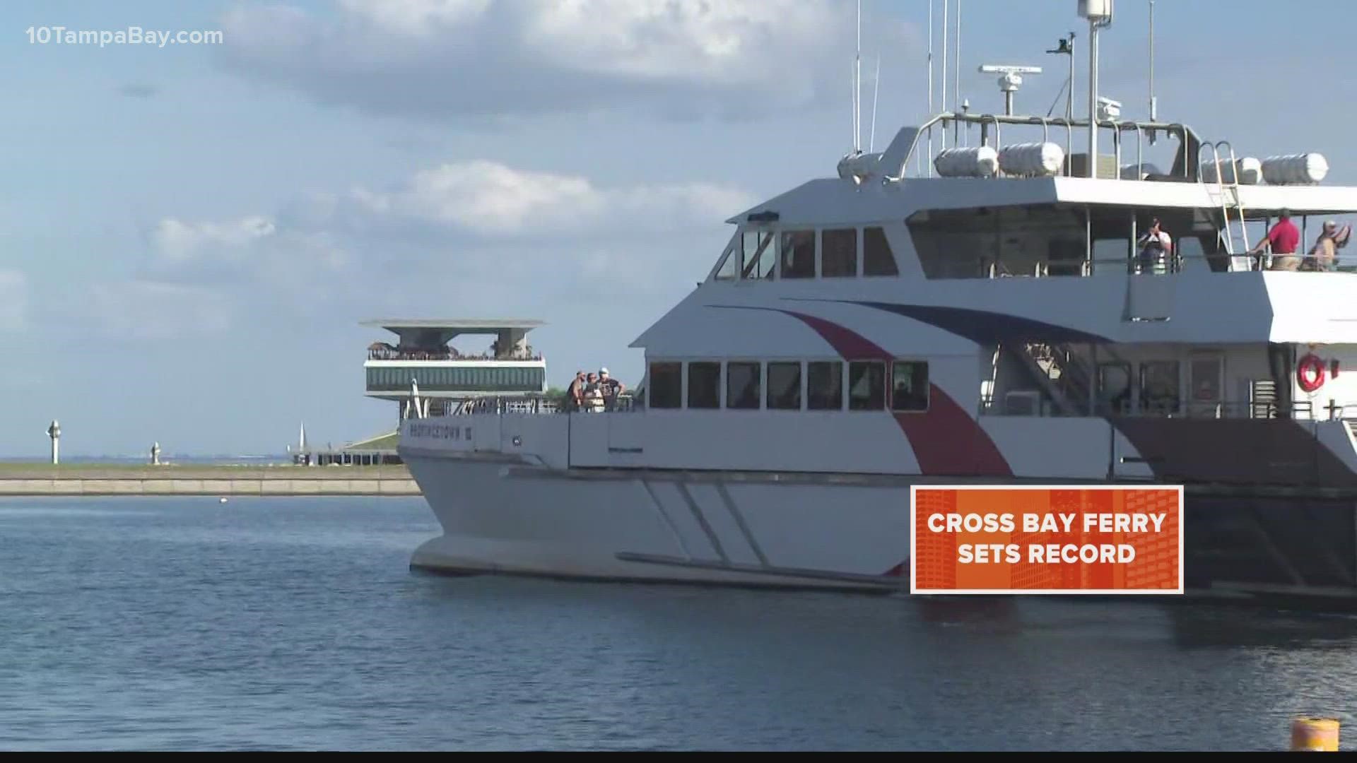 The Cross-Bay Ferry kicked off its fifth season of service in Tampa Bay on Oct. 21.