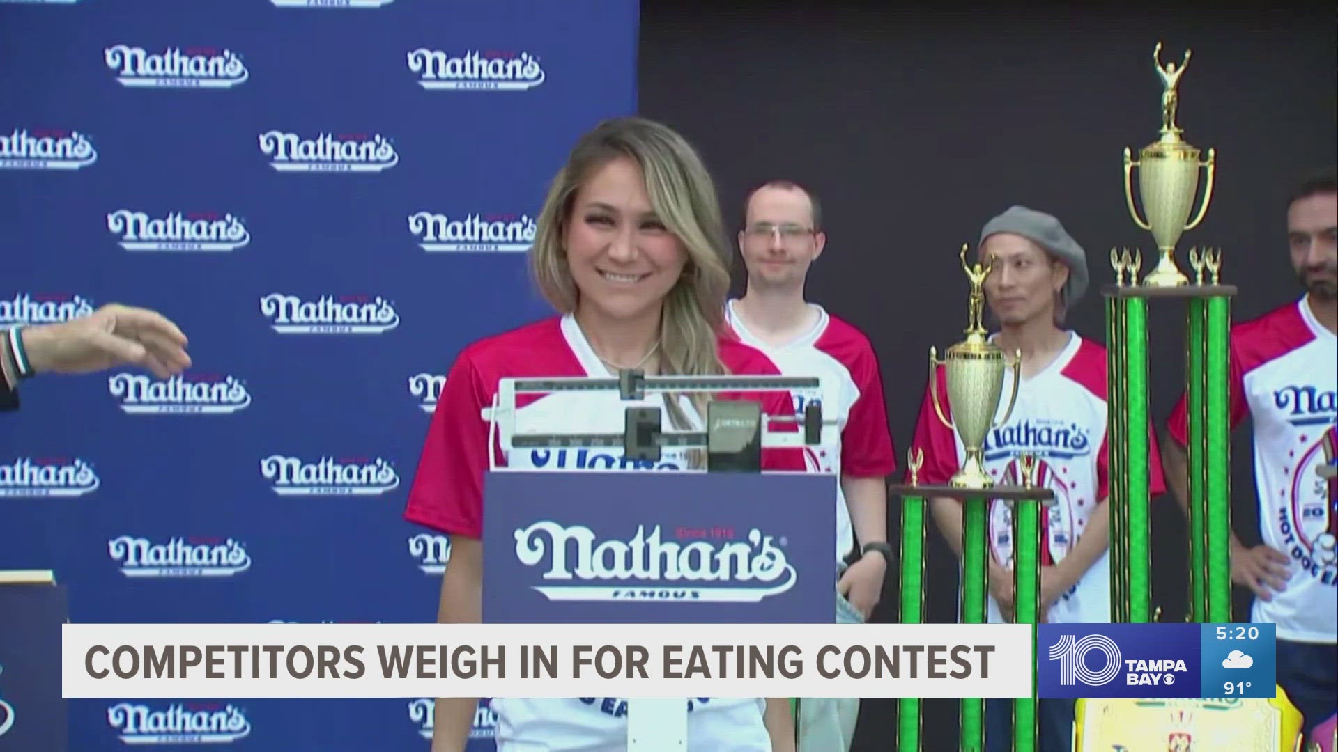 Mimi Sudo holds the women's world record of 48.5 hot dogs and buns eaten in 10 minutes. She's set to defend her title on Independence Day.