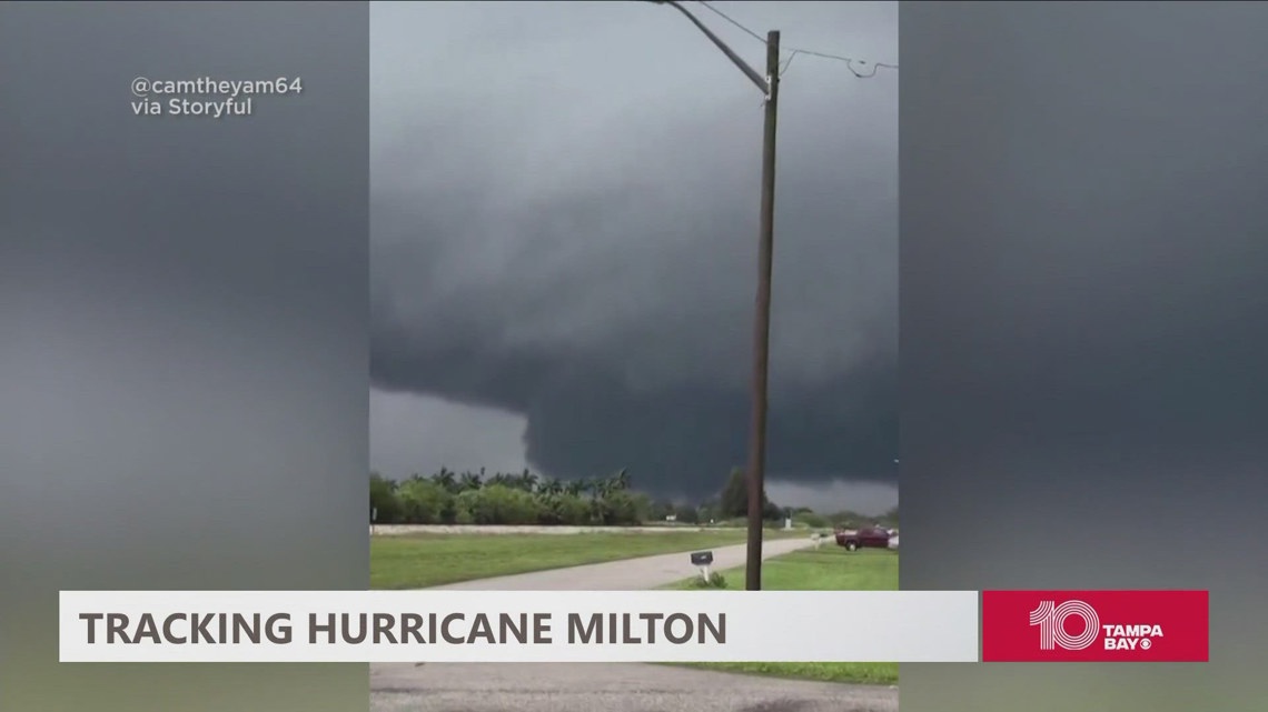 Tornados, water spouts popping up across Florida ahead of Hurricane Milton | wtsp.com