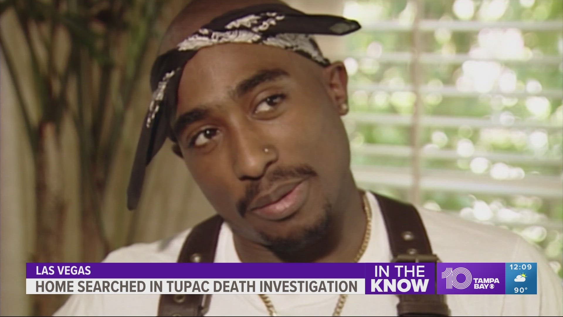 Police searched a house in the investigation of Tupac Shakur's murder. Sources reveal who the warrant involved.