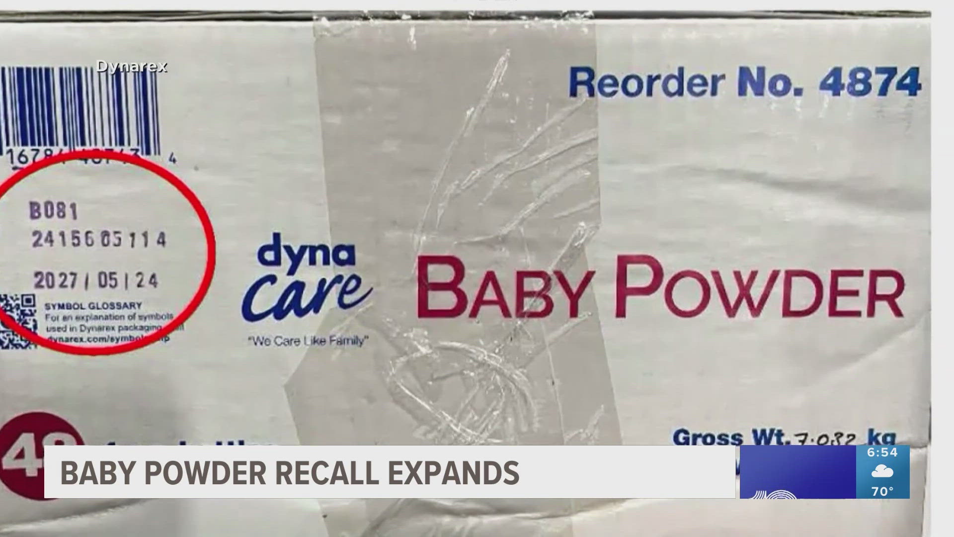 Dynarez is expanding its recall by hundreds of more cases because they may be contaminated with asbestos.