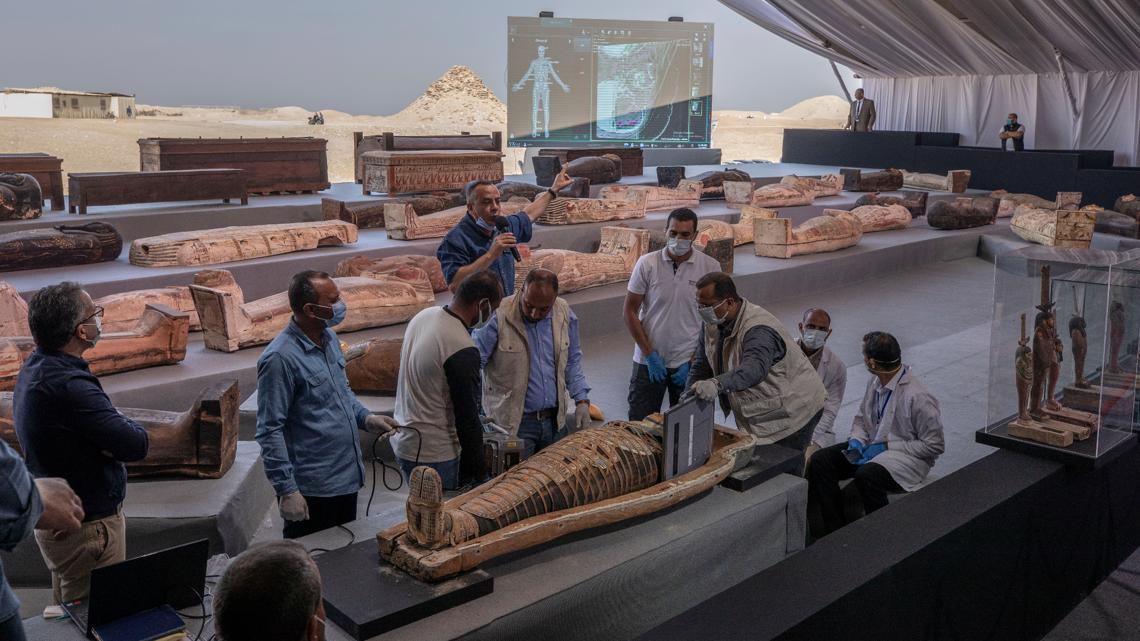 Egypt discovers at least 100 coffins, some with mummies | wtsp.com