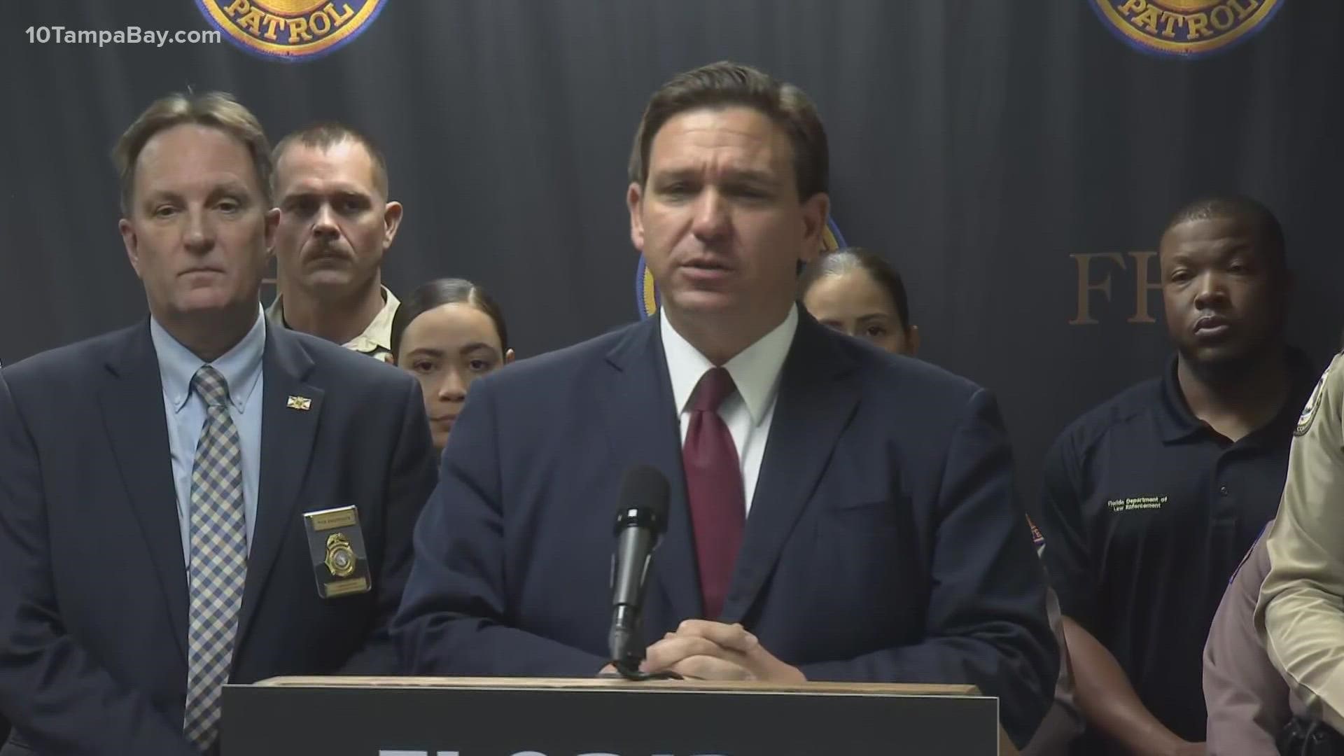 The governor has reiterated his support for law enforcement members and advocates against the notion of "defunding the police."