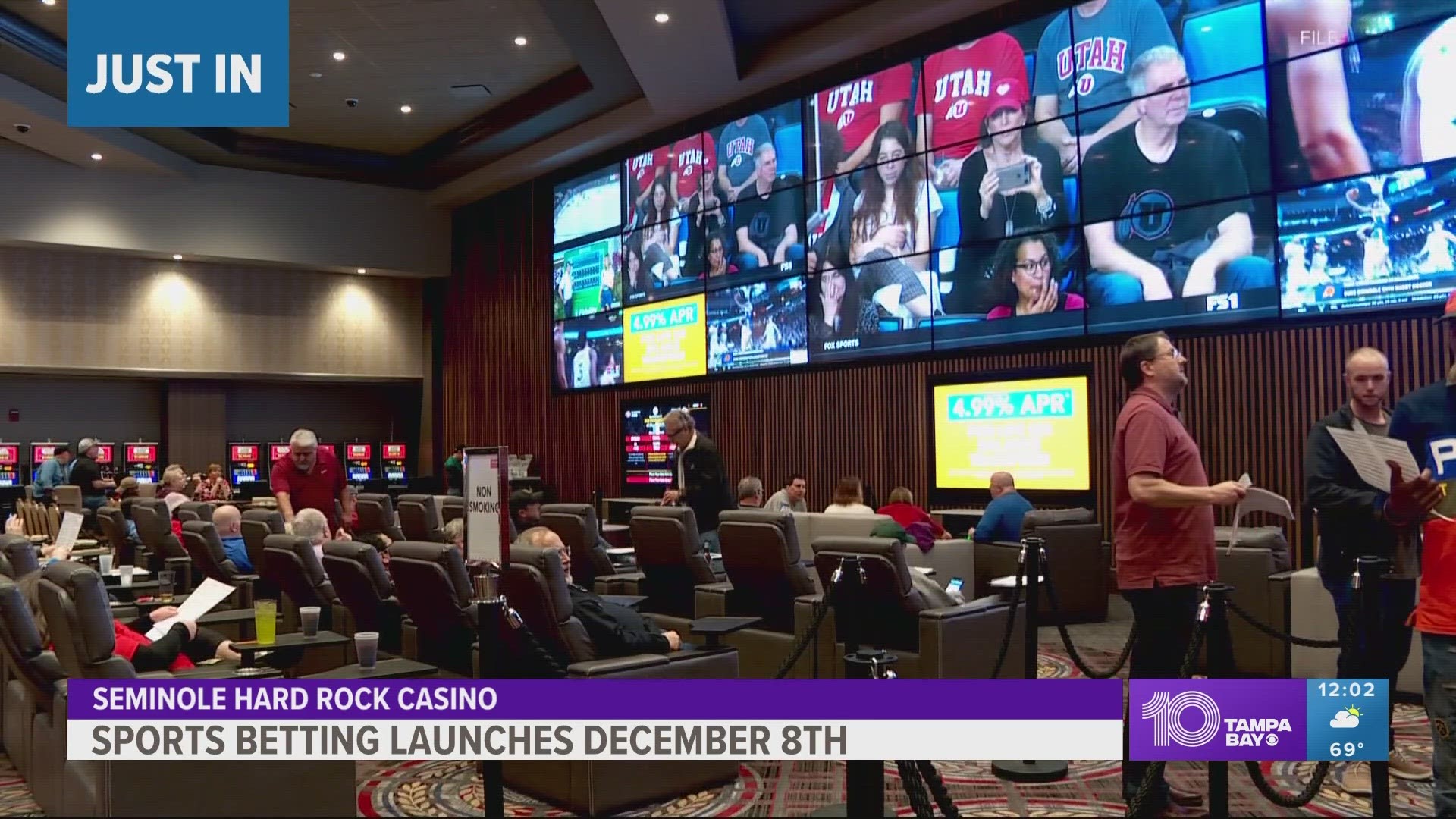 Starting in December, craps, roulette and sports betting will be available at Seminole casinos.