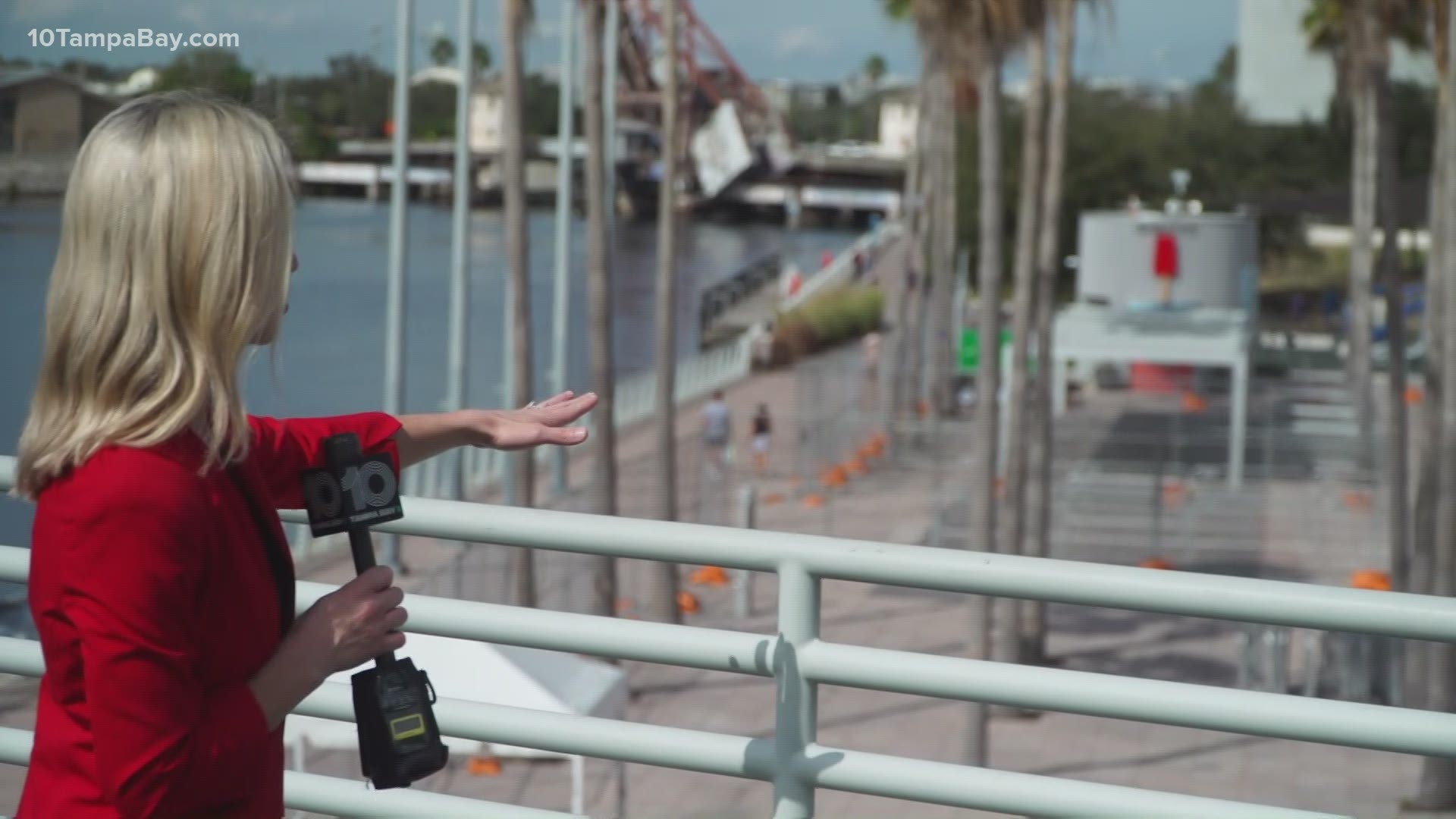 Tampa Bay prepares for the Super Bowl Experience to take over the Riverwalk.