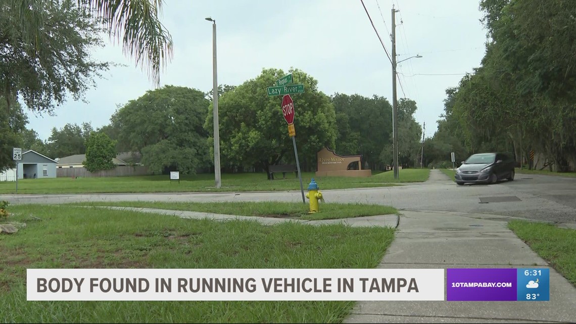 Tampa police: Man found dead in running vehicle