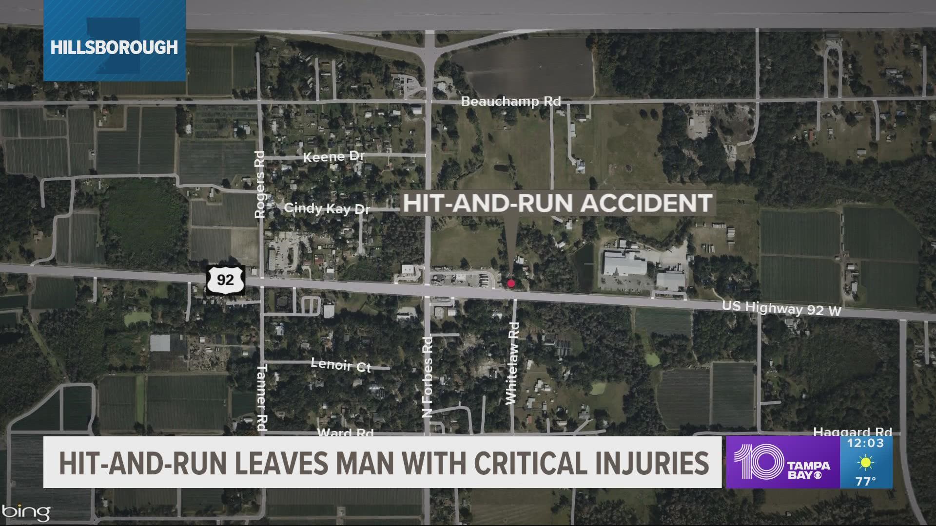 Plant city pedestrian killed hit run searching suspect police