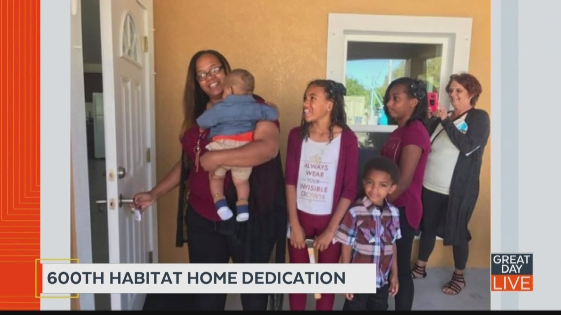 Habitat for Humanity Pinellas and West Pasco is dedicating its 600th home this Thursday.