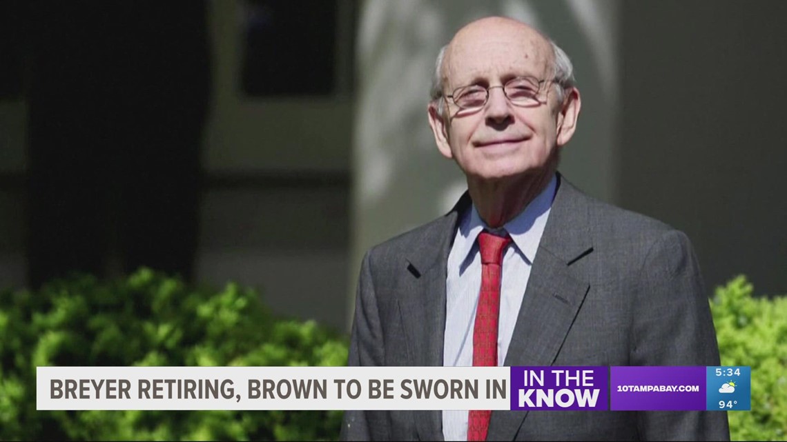 Justice Stephen Breyer will retire from Supreme Court Thursday; Ketanji Brown Jackson to be sworn in