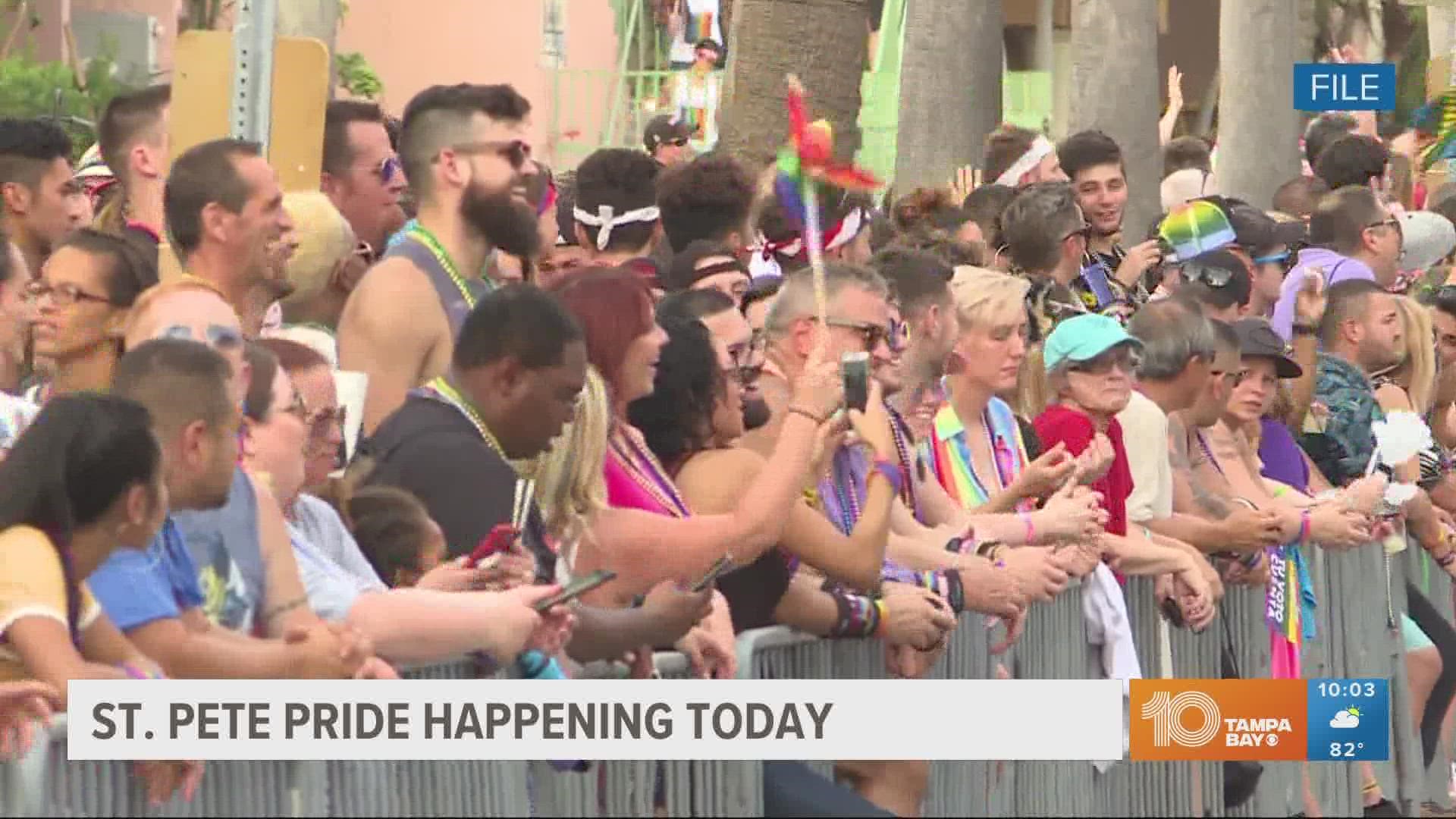 Hundreds of thousands of people are expected to attend some of the pride events in St. Pete this weekend.