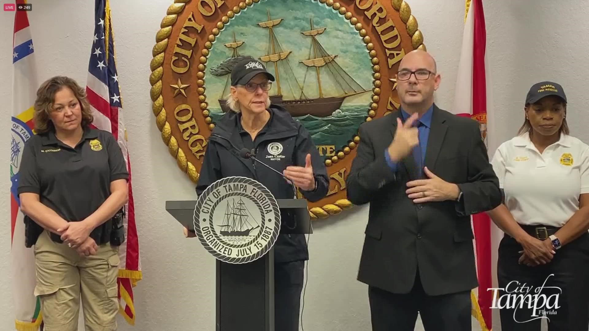 Castor said TECO has been working non-stop to make sure power is restored to customers as soon as possible.