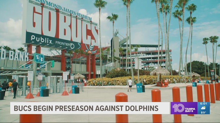 Buccaneers begin preseason against Dolphins at Raymond James Stadium