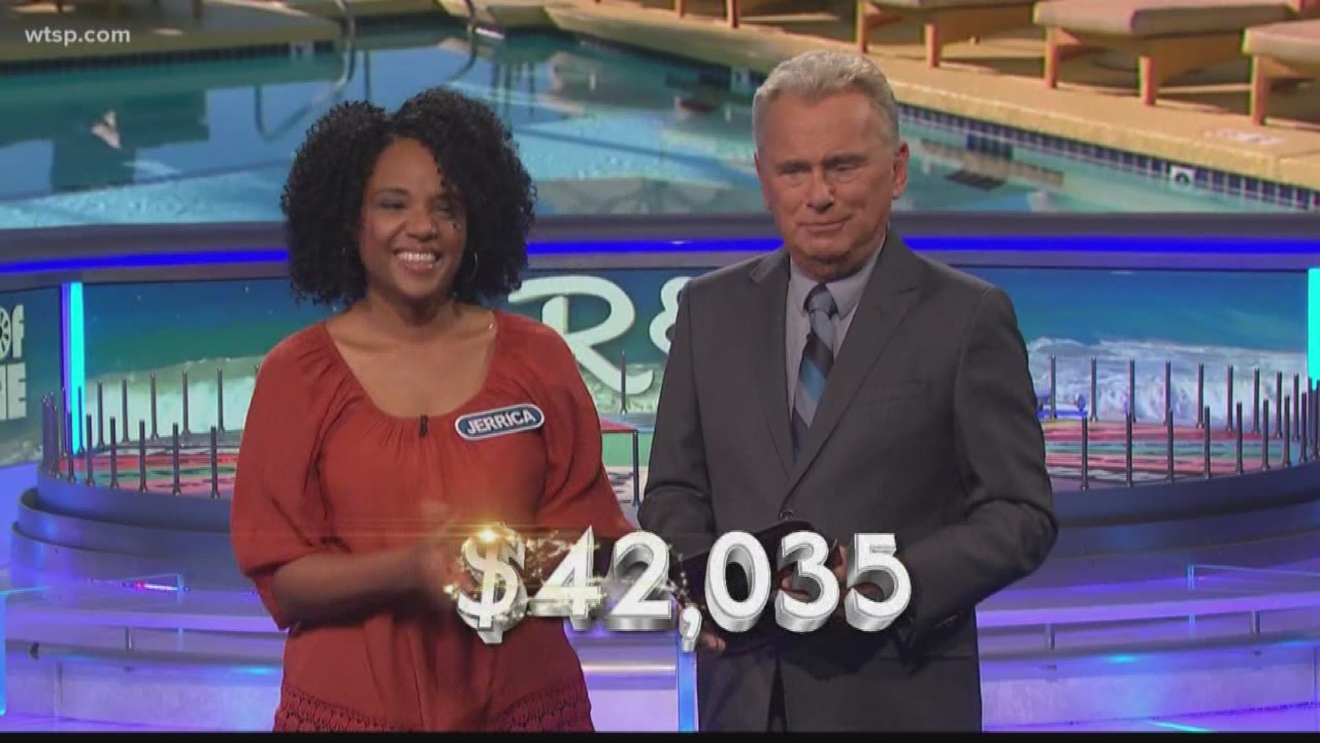 Jerrica Stovall won thousands of dollars on the popular game show. Also, an uninvited wedding is arrested after he jumped into the couple's first dance.