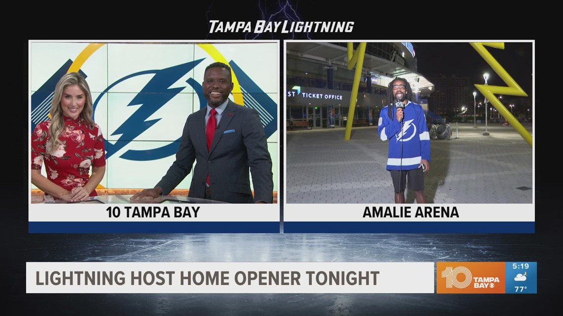 Lightning host Flyers in season home opener at Amalie Arena