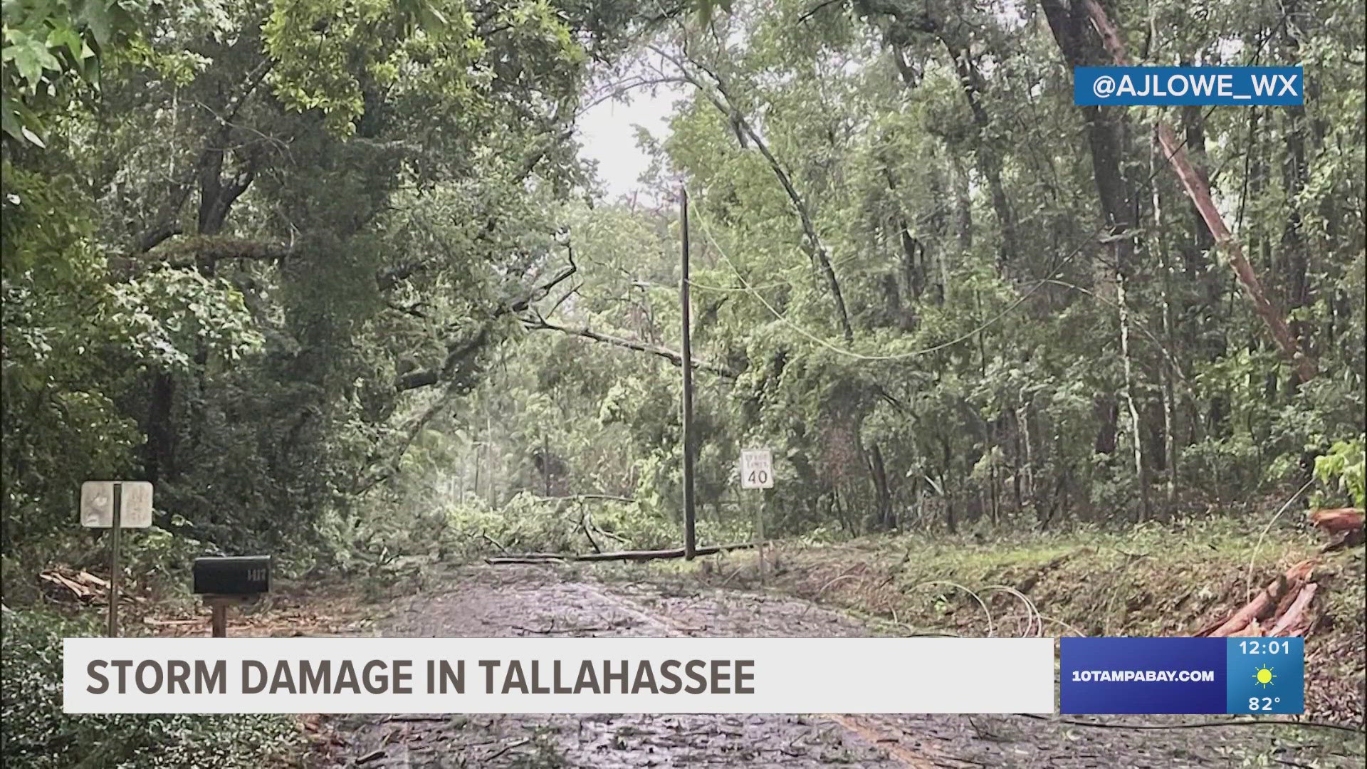 Tallahassee officials said more than 60,000 customers lost power.
