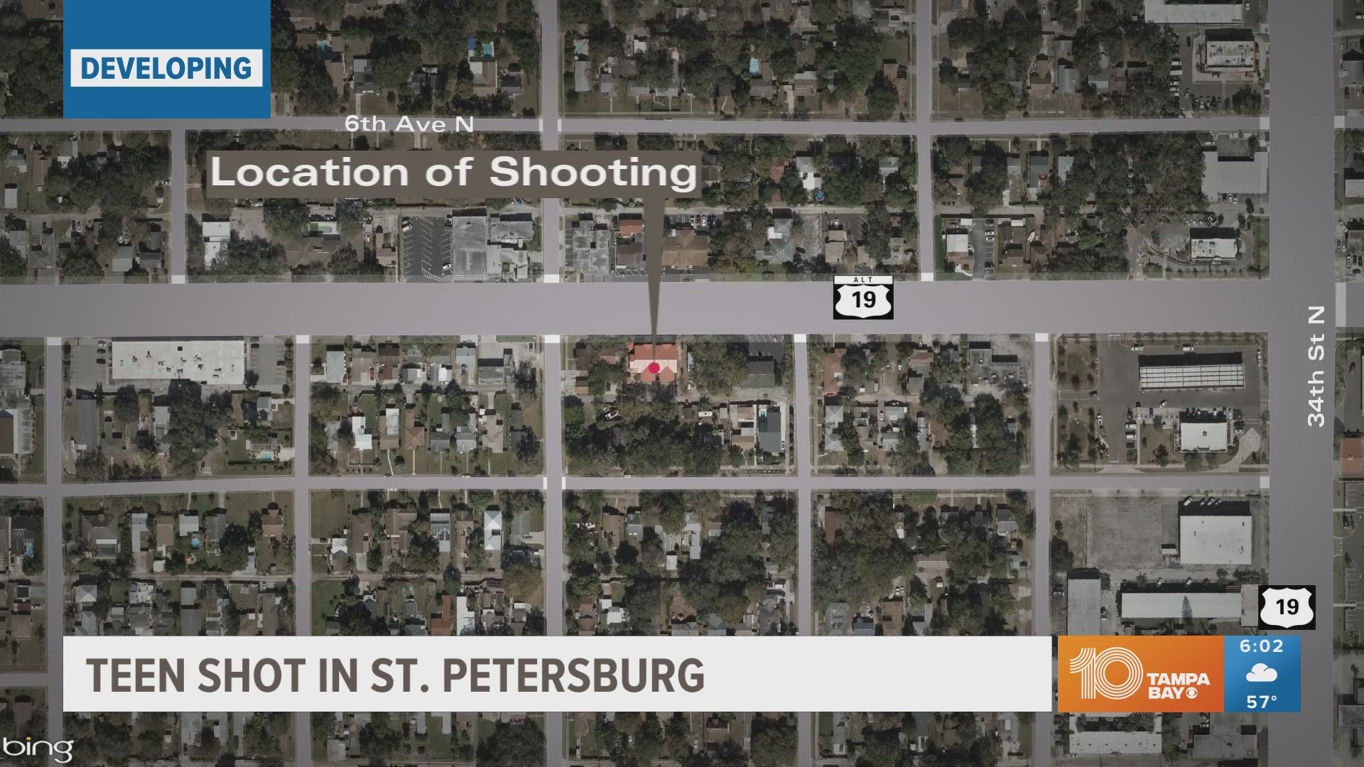 The shooting happened around 11 p.m. Sunday on 5th Avenue.