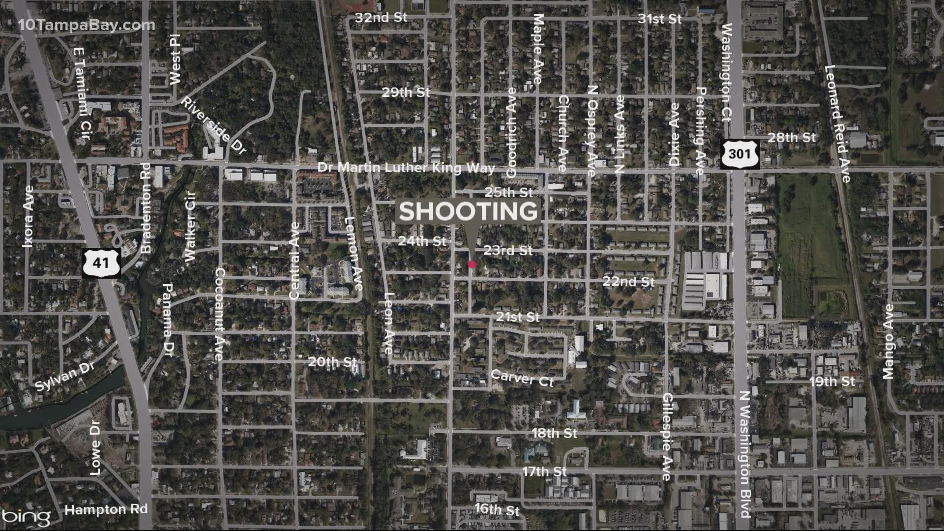 A 16-year-old was arrested following the Sunday shooting in the area of Palmadelia Avenue and 22nd Street.