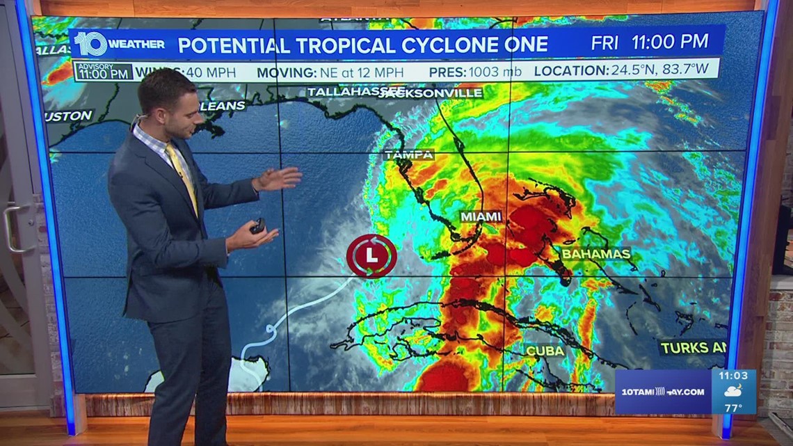 Friday night: Tropical storm warnings issued for South Florida ahead of ...