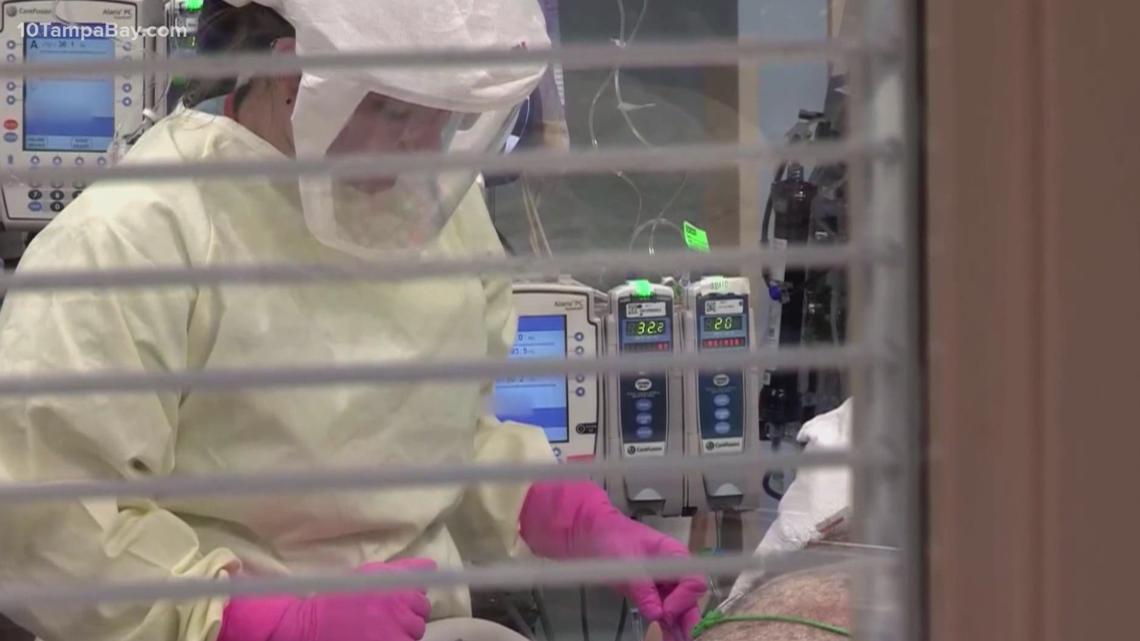 Tampa Bay ICU bed availability