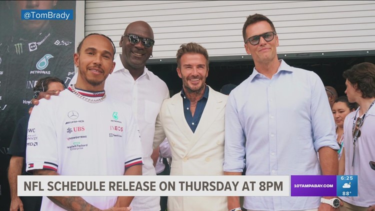 Tom Brady attends Miami Grand Prix