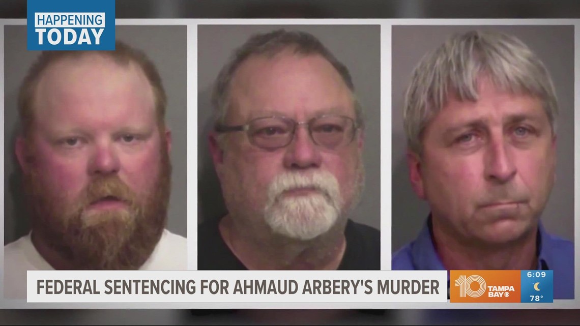 3 men convicted of federal hate crimes in the death of Ahmaud Arbery to be sentenced on Monday