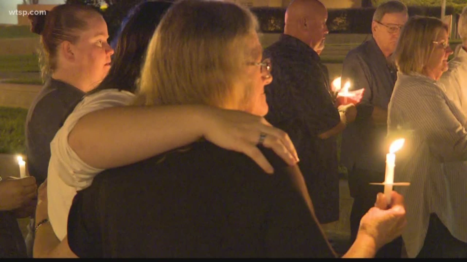 Friends and family gathered to say goodbye to a man killed in a double-murder suicide on Christmas Eve.