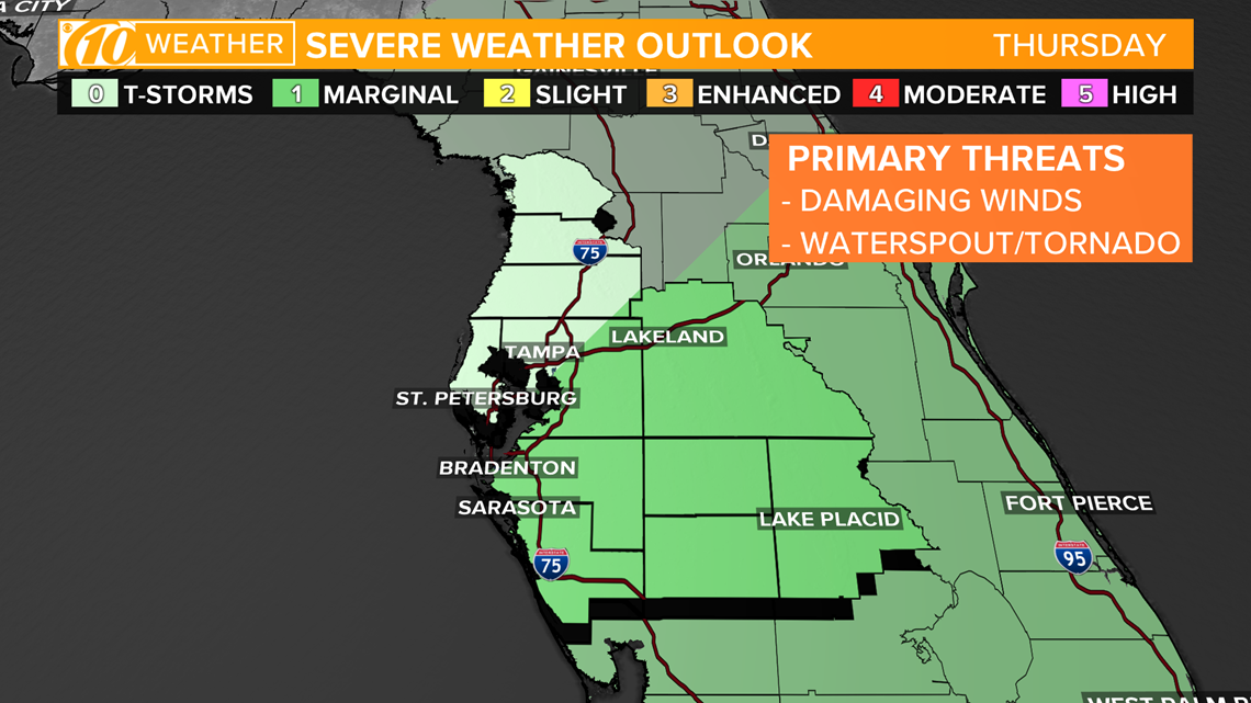 Tracking possible strong storms Thursday in Tampa Bay | wtsp.com