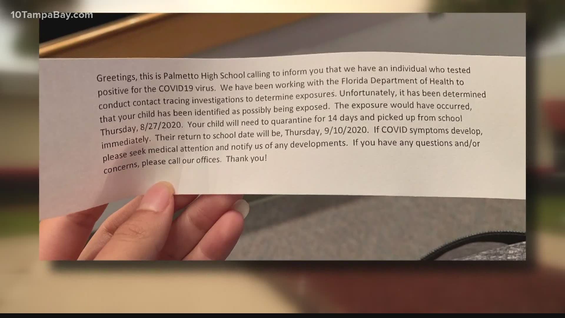 Students are being told to use eLearning before returning to the classroom. The earliest they can do so is Sept. 10.